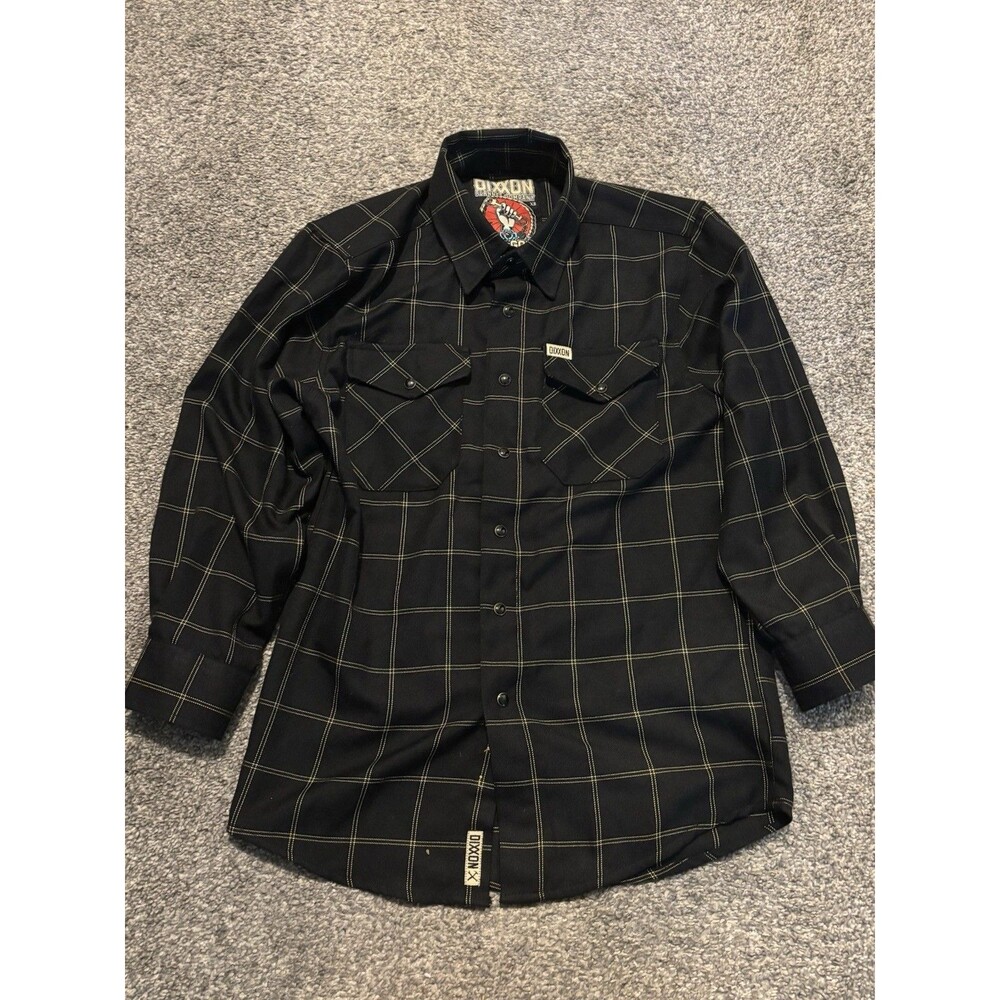 Dixxon Flannel Co Stay Gold Mens XS Long Sleeve Pearl Snap